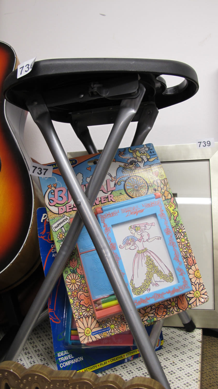 Lot 736: Folding stool