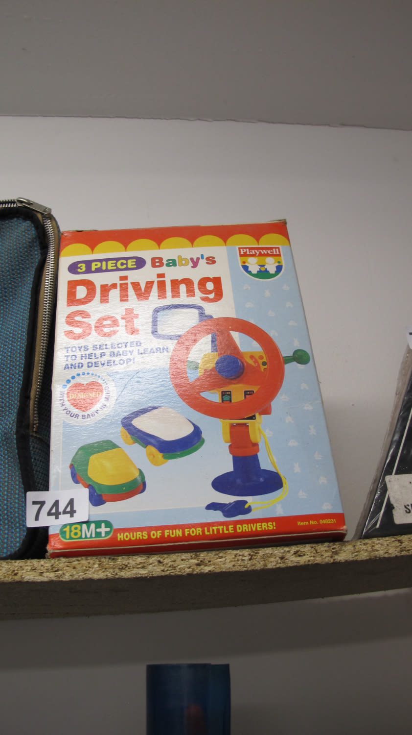 Lot 744: Brand new old stock Driving Set toy