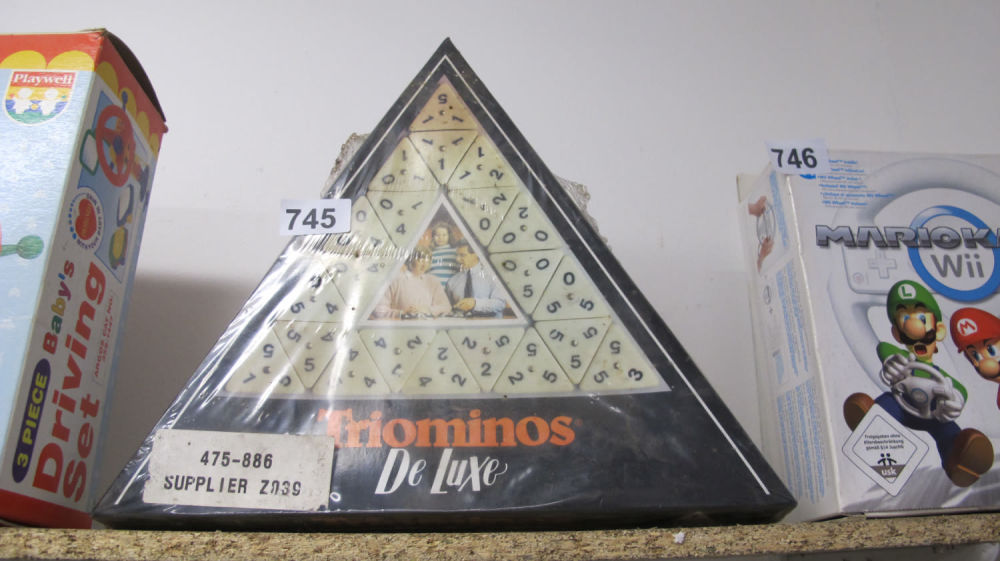 Lot 745: Brand new old stock Triominos Deluxe
