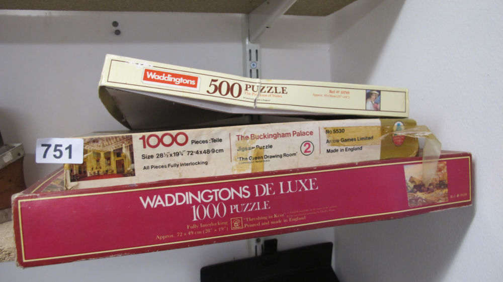 Lot 751: jigsaw puzzles