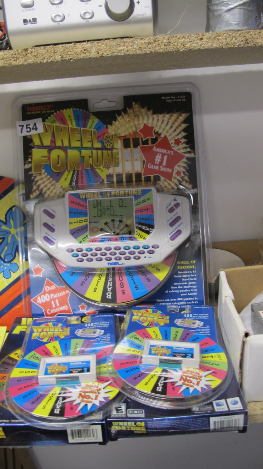 Lot 754: Brand new old stock Wheel of Fortune game