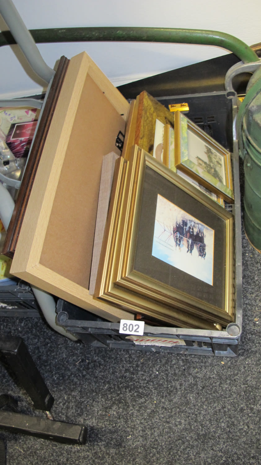 Lot 802: Box of misc pictures