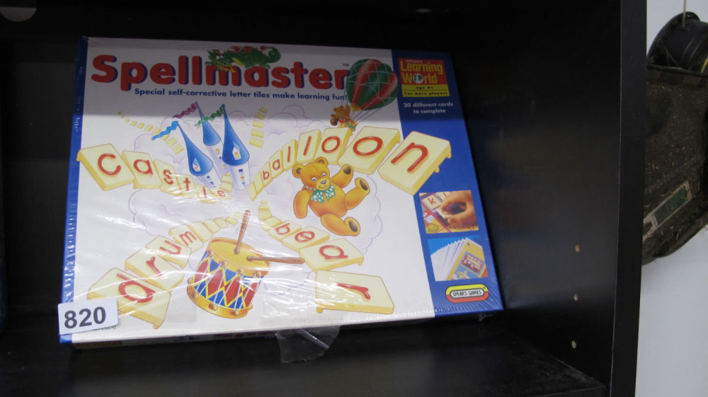 Lot 820: Brand new old stock Spellmaster game