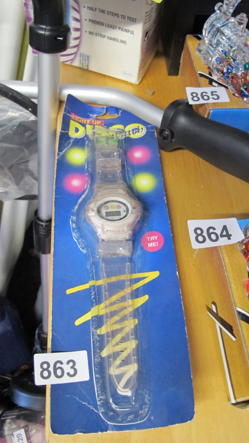 Lot 863: Light up disco disco disco watch