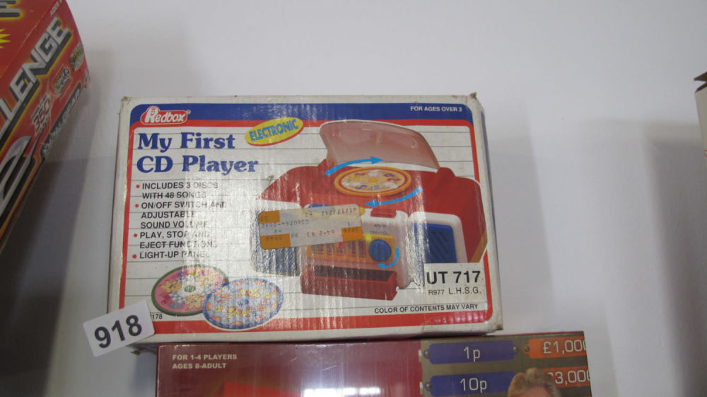 Lot 918: Brand new old stock My First CD Player