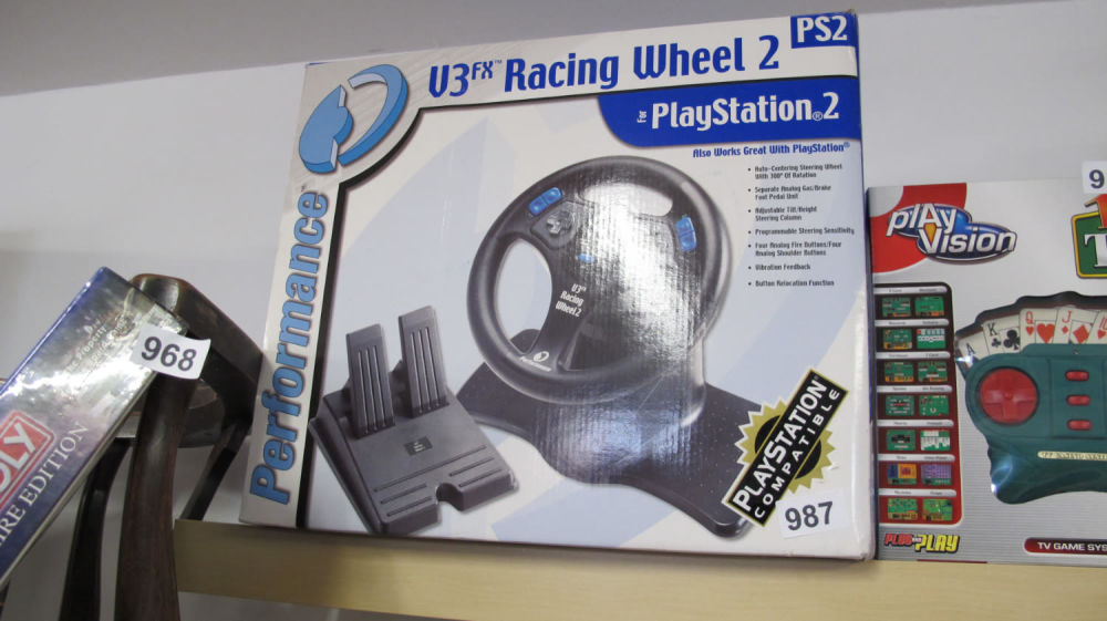 Lot 987: PS2 Racing wheel controller