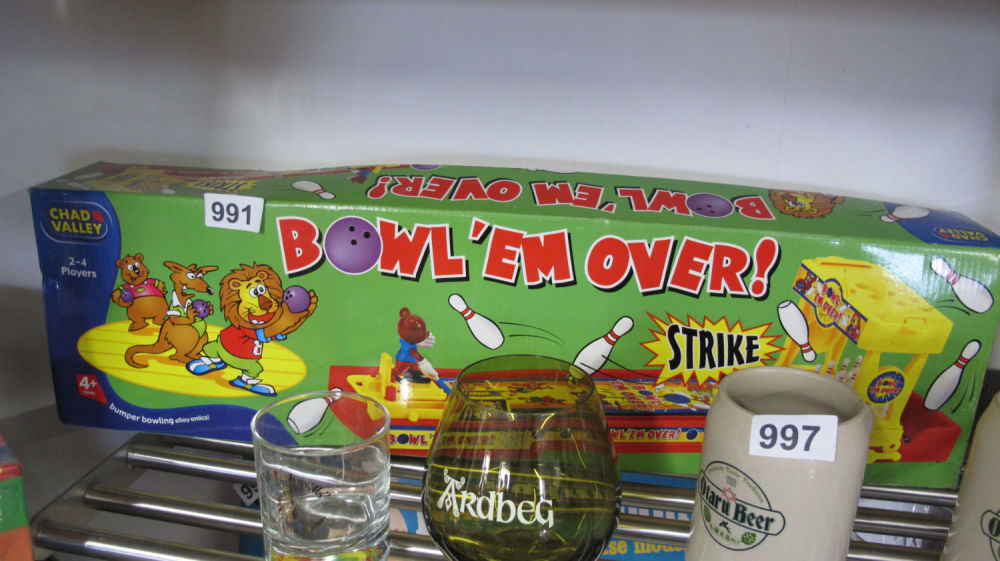 Lot 991: Brand new old stock Chad Valley bowl 'em...