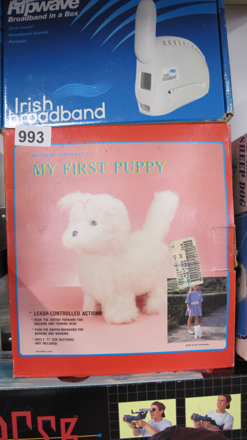 Lot 993: Brand new old stock battery operated my first...