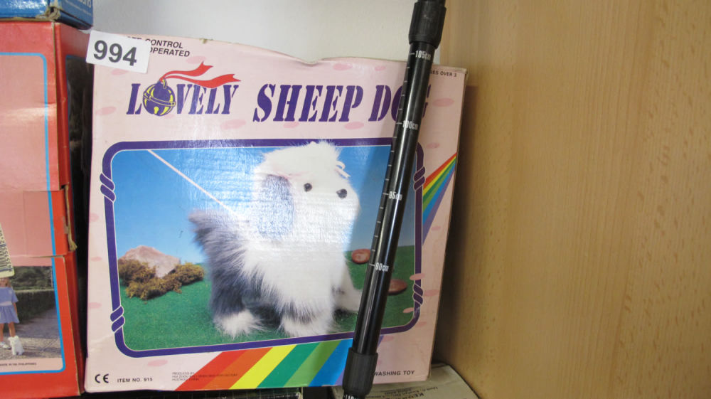 Lot 994: Brand new old stock remote control sheep dog