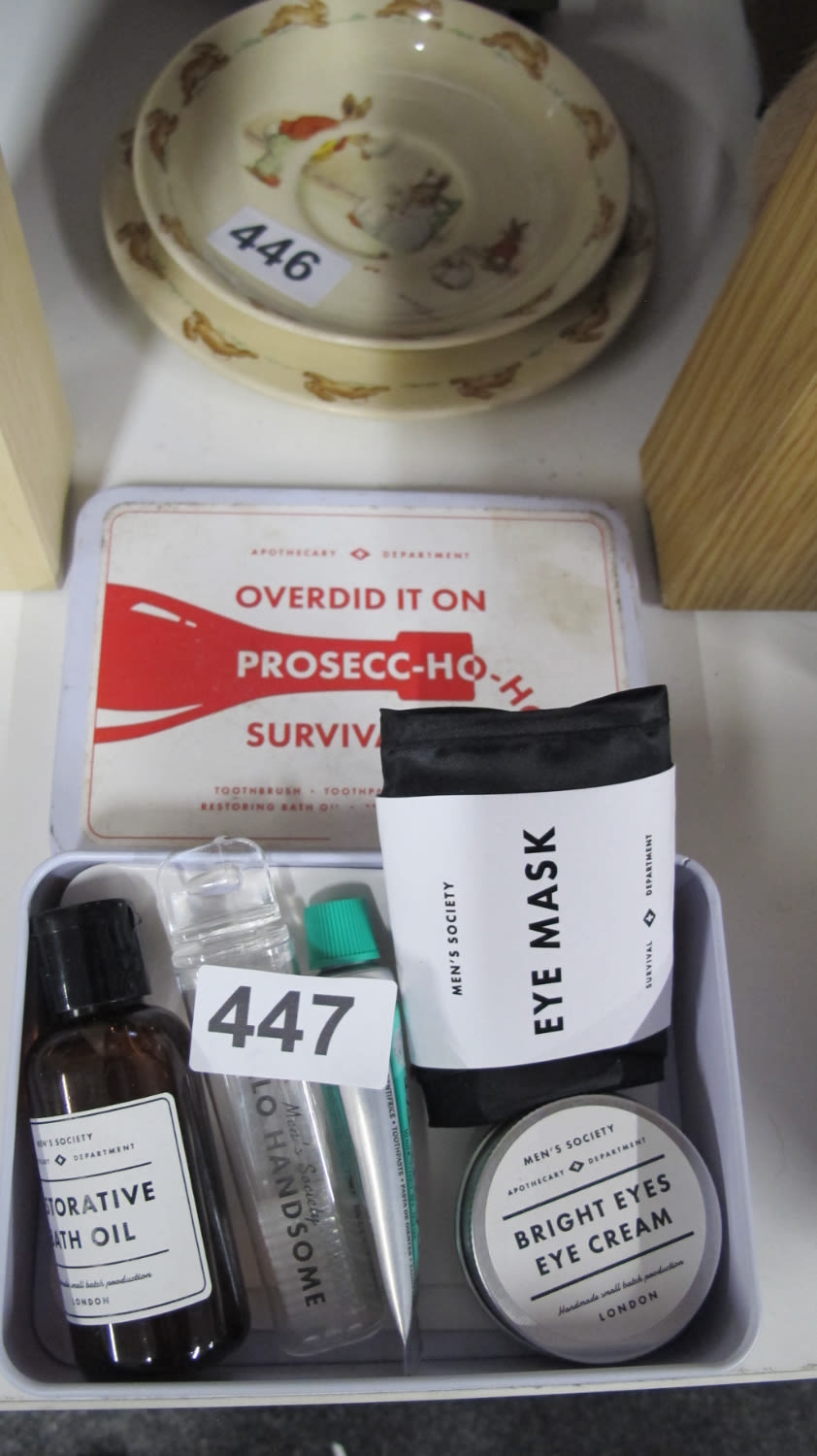 Lot 447: Hangover kit
