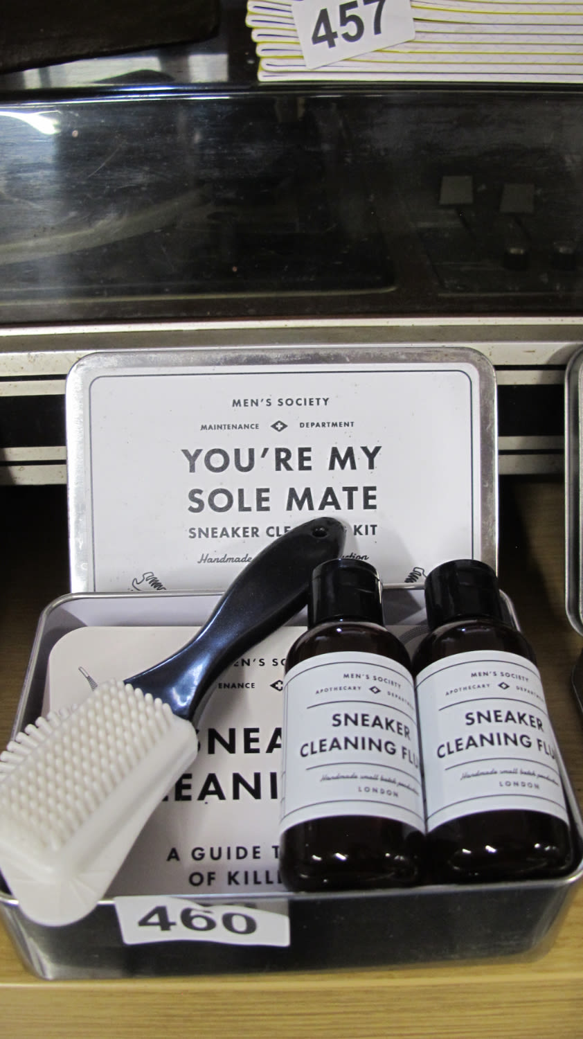 Lot 460: Mens Society sneaker cleaner kit