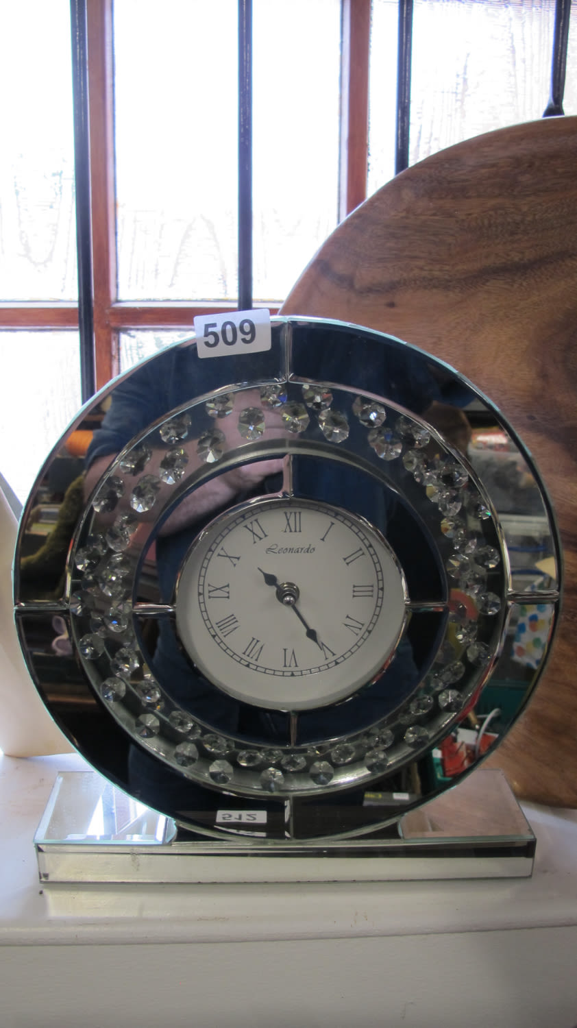 Lot 509: Blingy mantel clock