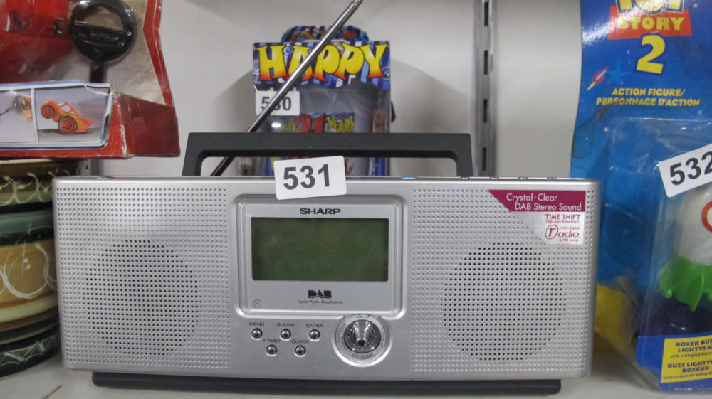Lot 531: Sharp DAB radio