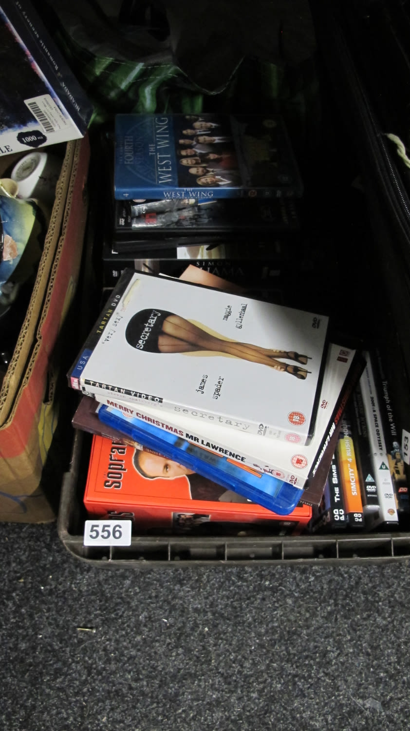 Lot 556: Box of DVDs