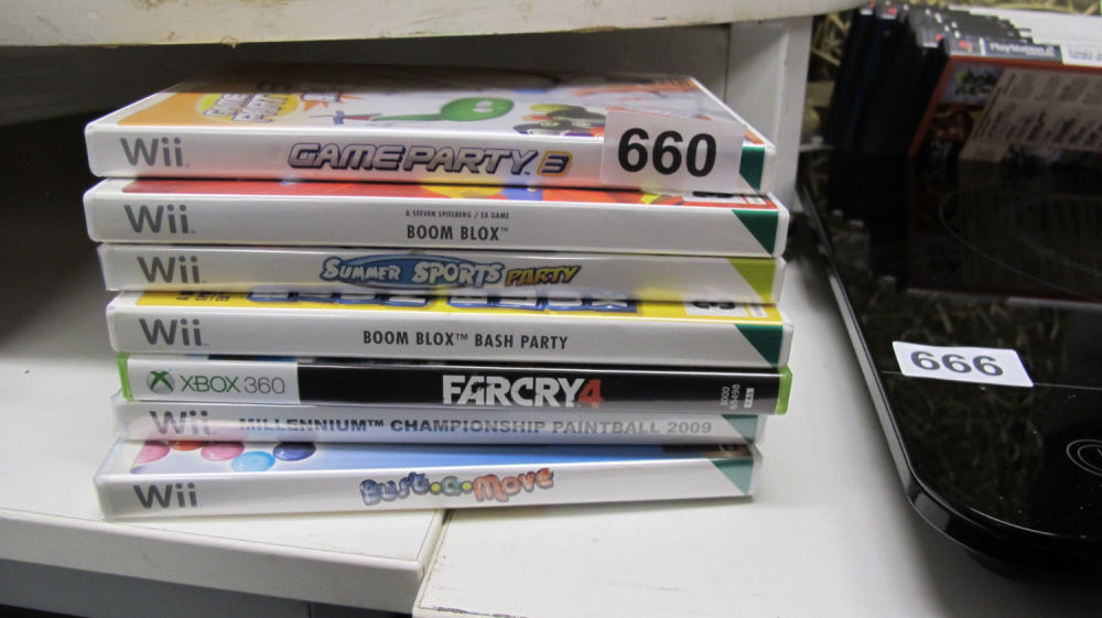 Lot 660: Wii and xbox 360 games