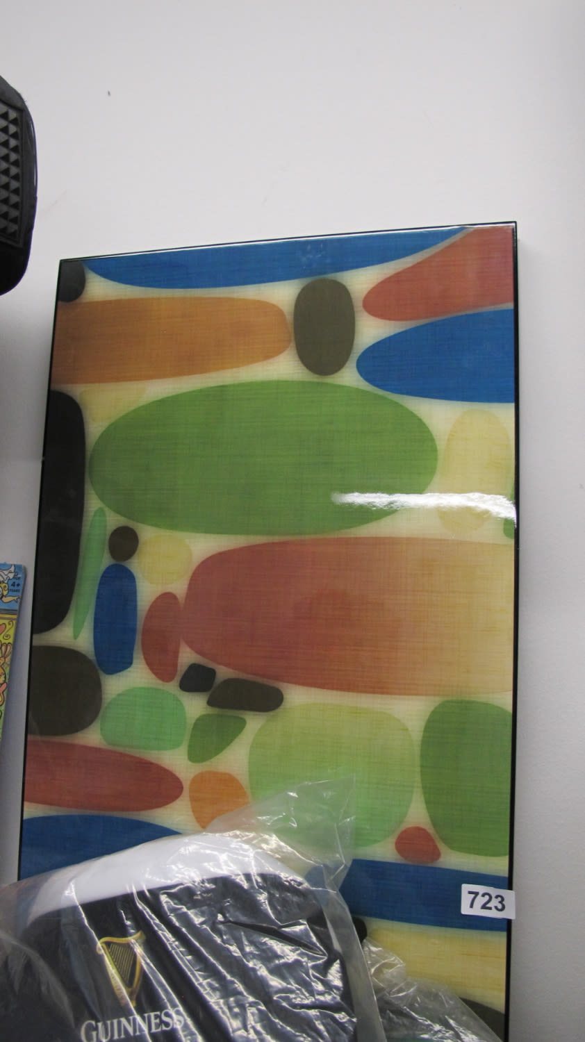 Lot 723: Abstract art work