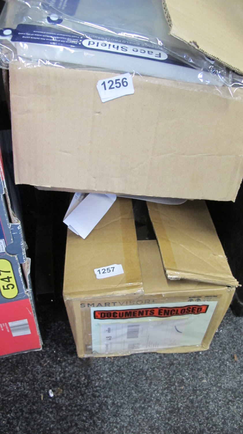 Lot 1257: Face shields