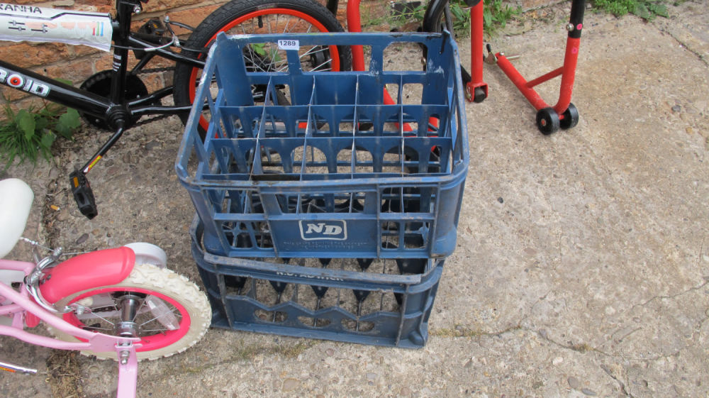 Lot 1289: 2 Plastic bottle crates