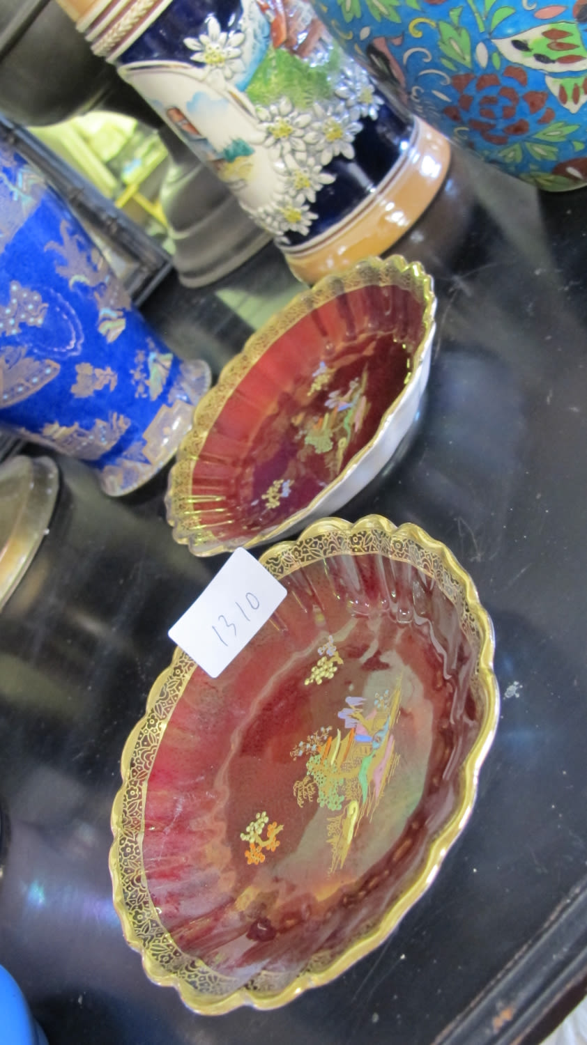 Lot 1310: Two Crown Devon pin dishes