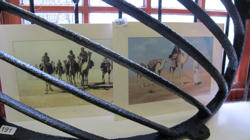 Lot 190: 2 limited edition camel pictures, signed