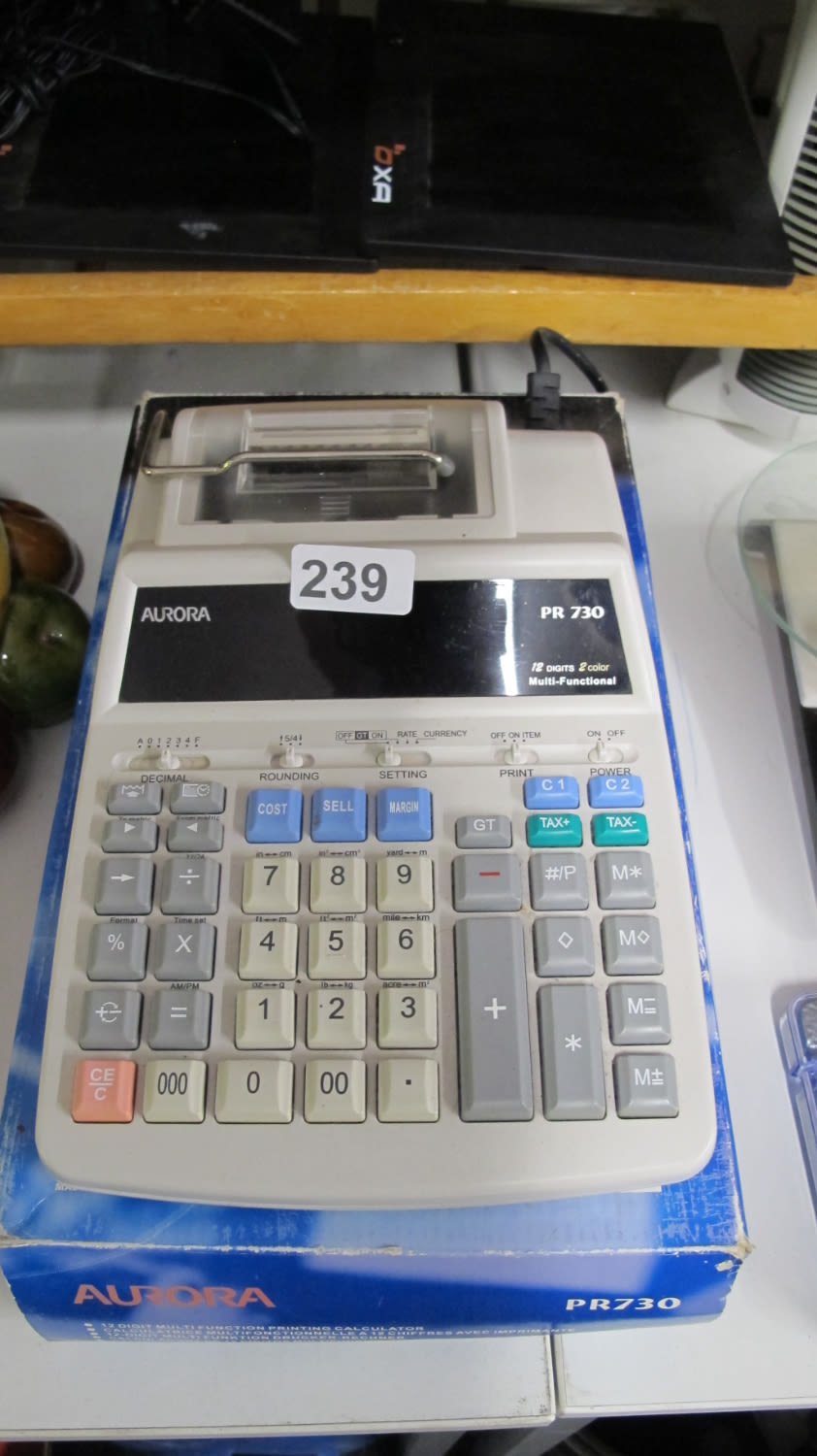 Lot 239: Aurora printing calculator