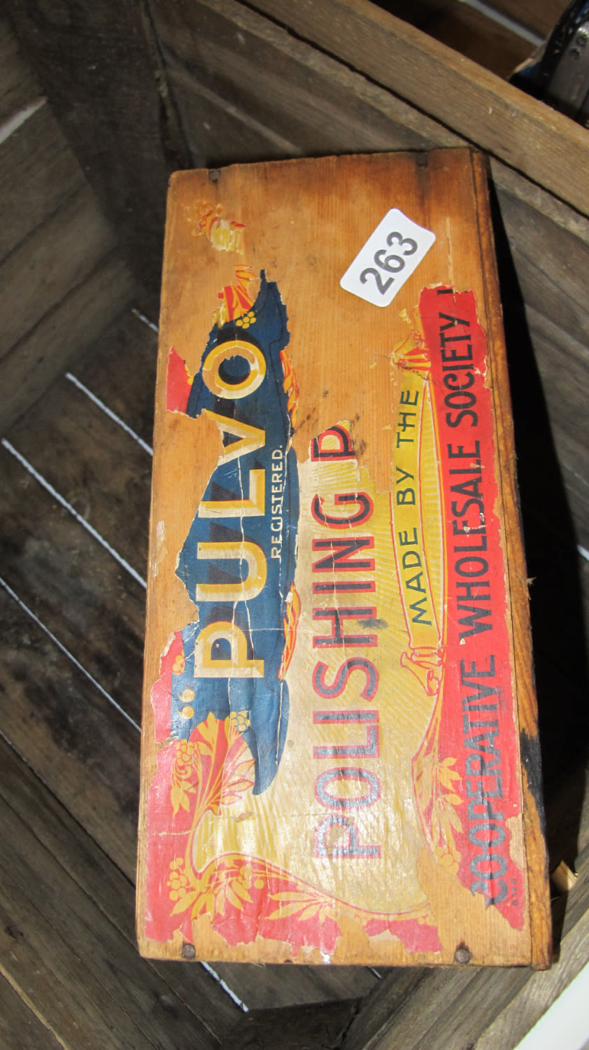 Lot 263: Vintage shoe polish box