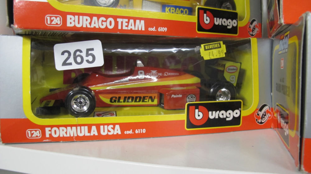 Lot 265: Burago Formula USA die cast car