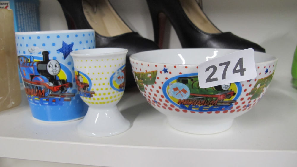 Lot 274: Thomas the Tank Engine childrens crockery