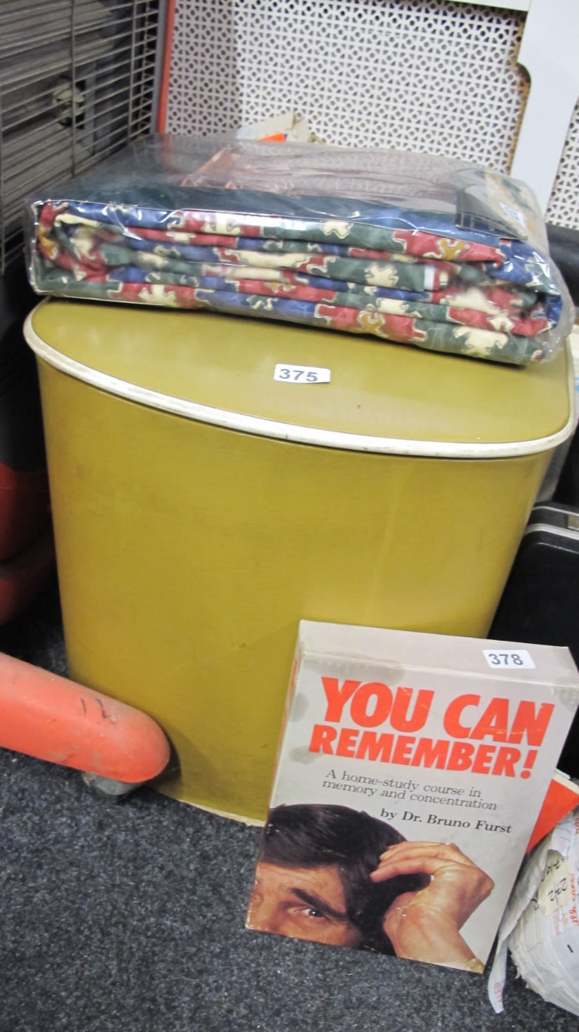 Lot 375: Mid century laundry basket