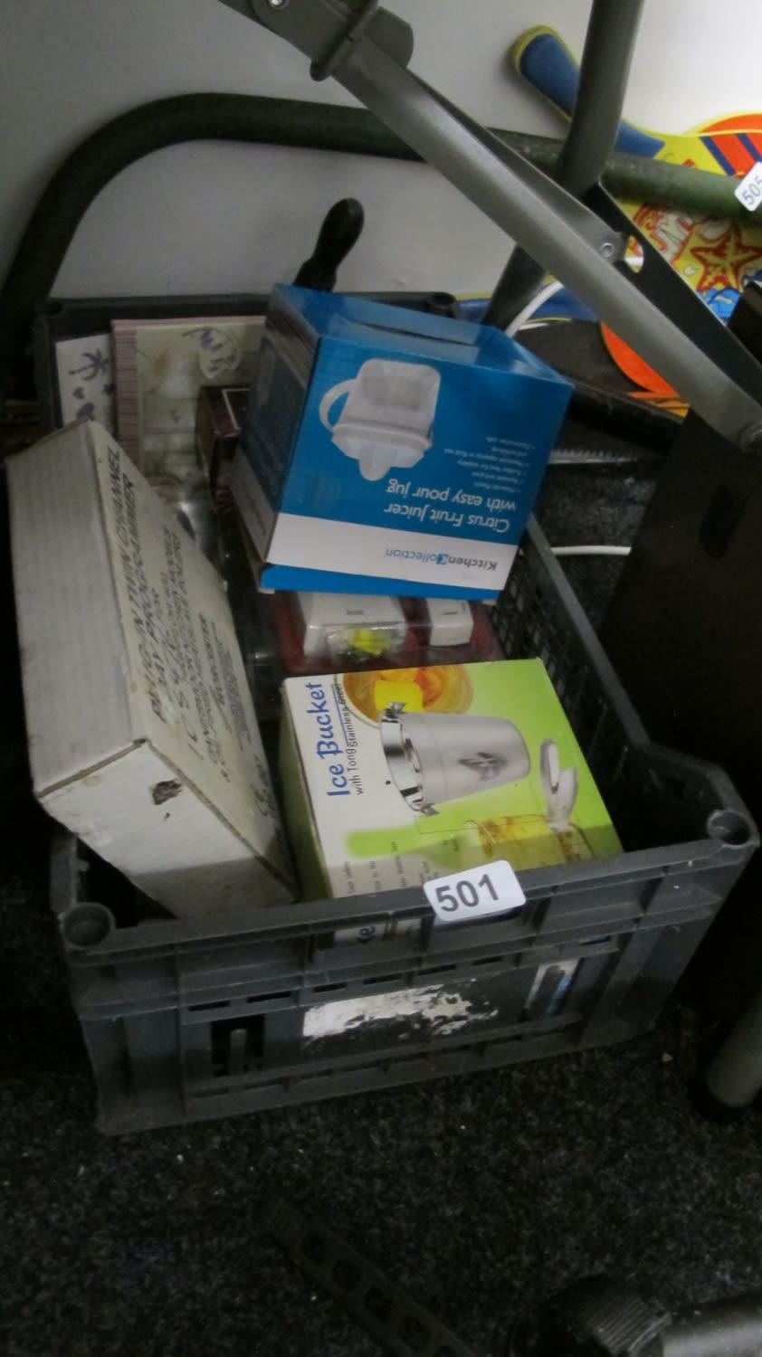 Lot 501: Box of misc