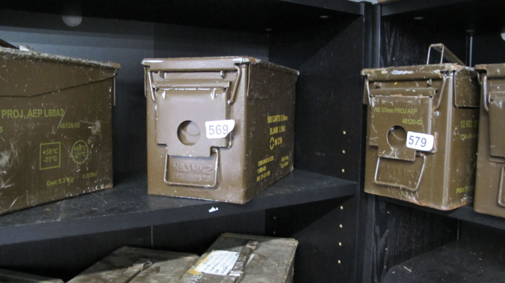 Lot 569: Ammunition box