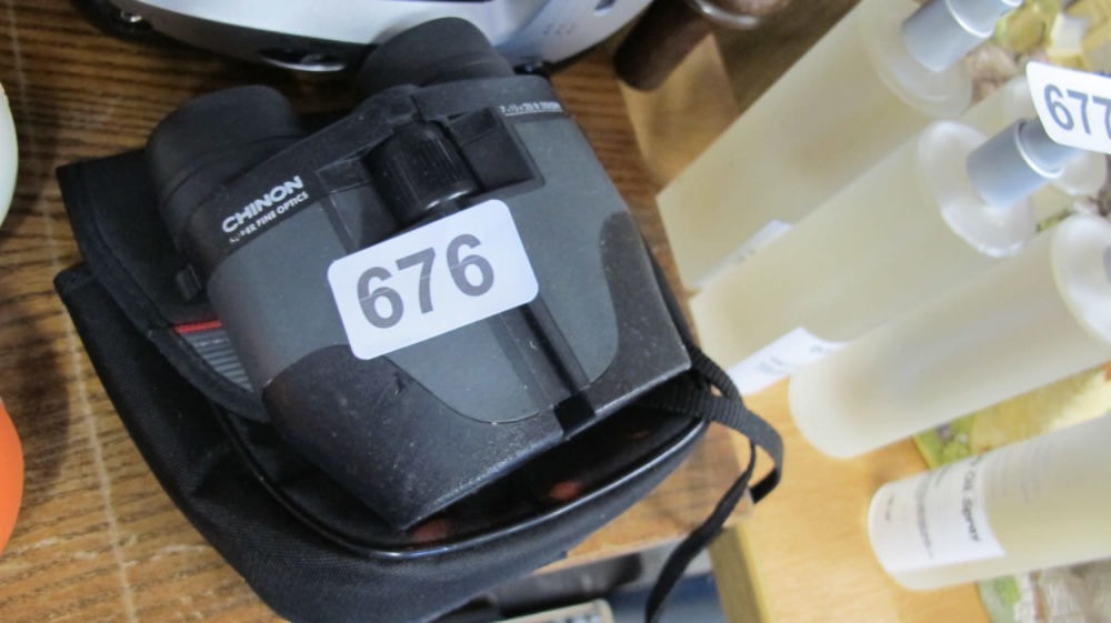 Lot 676: Chinon binoculars 