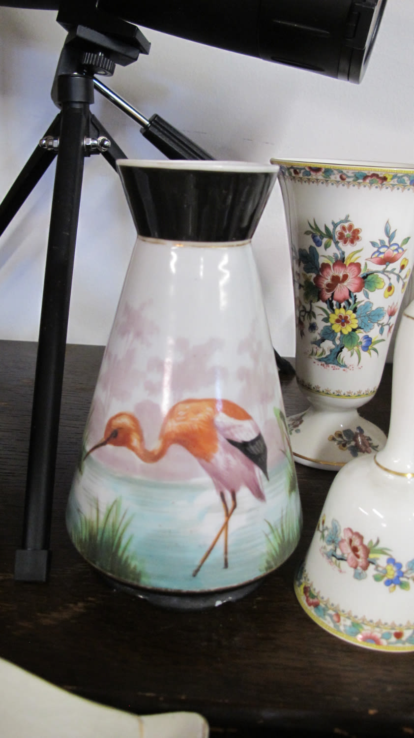 Lot 702: Vintage painted vase