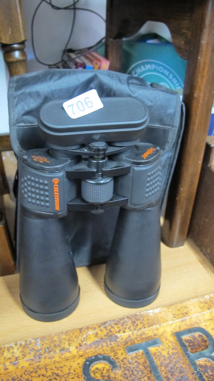 Lot 706: Celestron 15 x 70 binoculars 