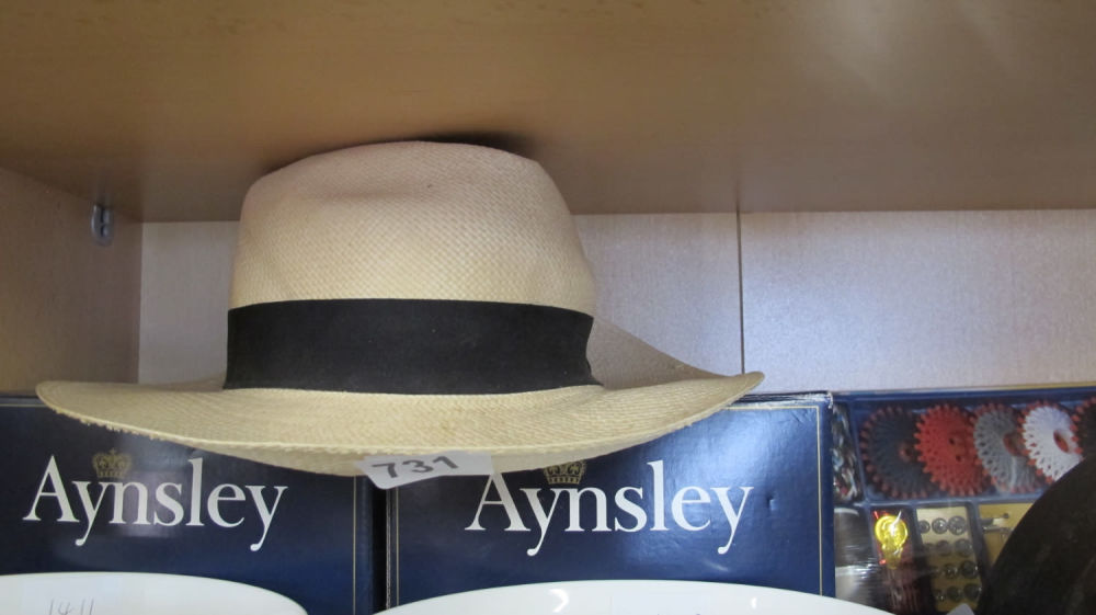 Lot 731: Panama hat