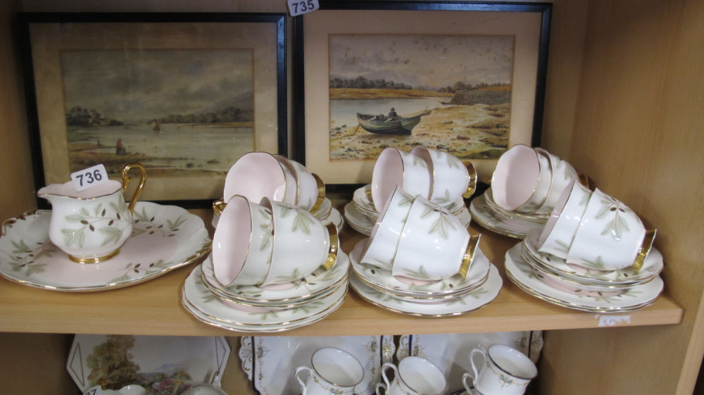 Lot 736: Vintage Shelley tea service