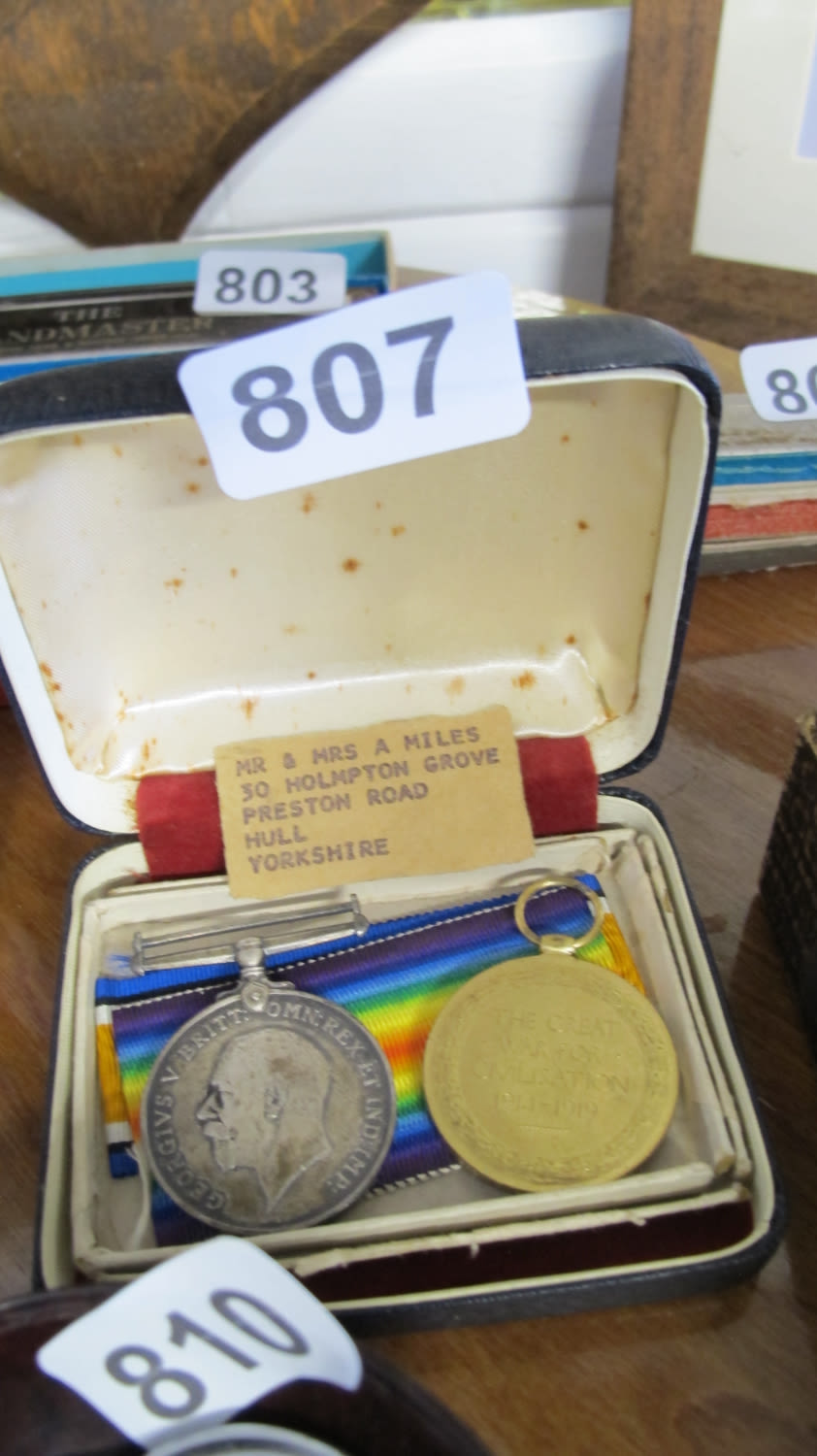 Lot 807: Medals
