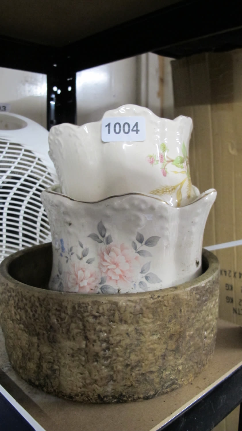 Lot 1004: planters