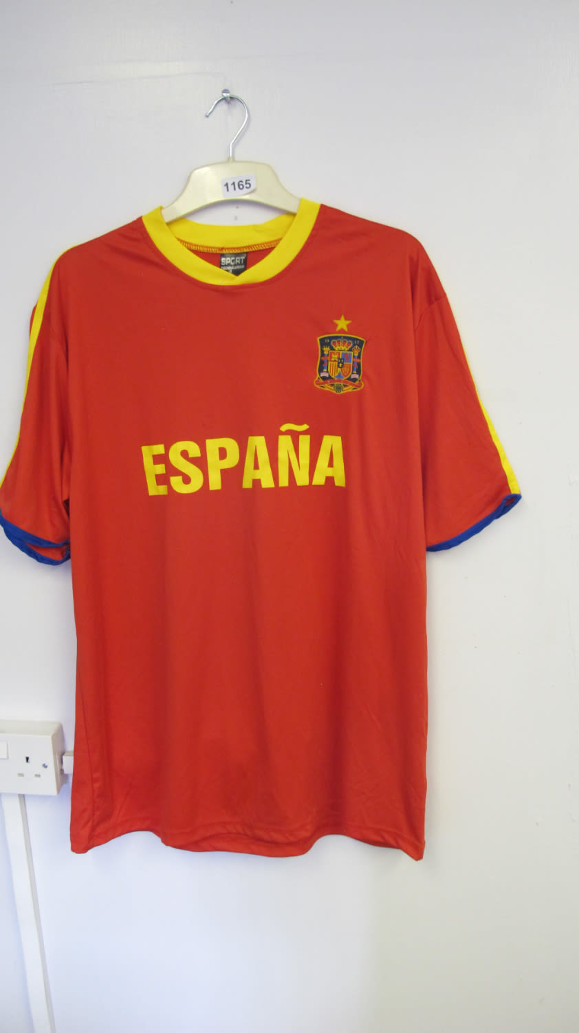 Lot 1165: Spain football shirt