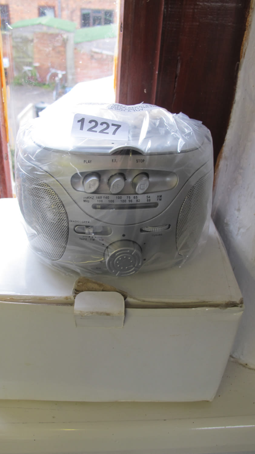Lot 1227: Radio cassette player