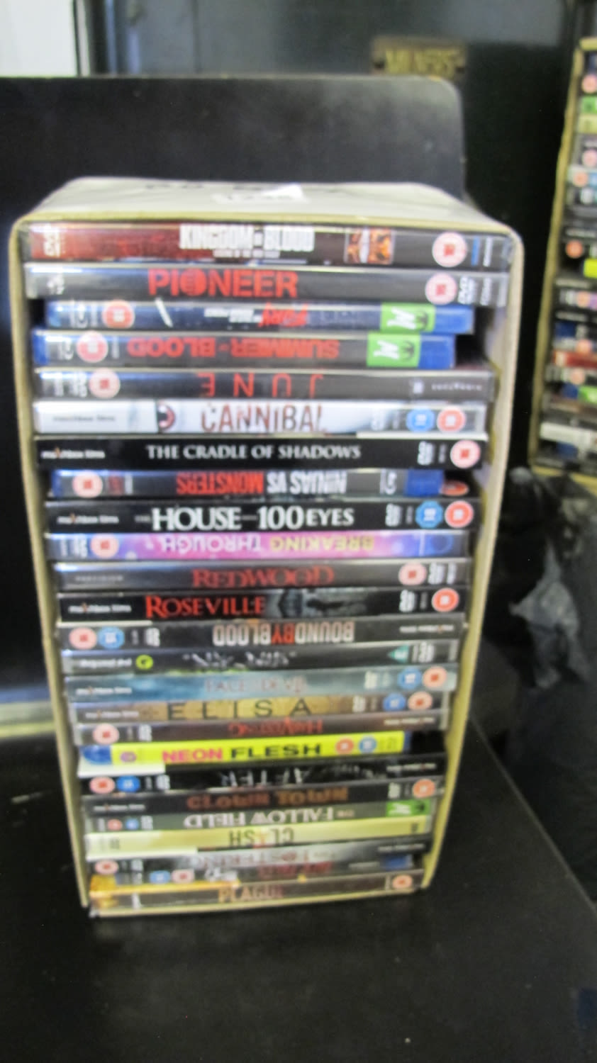 Lot 1238: Box of new DVDs