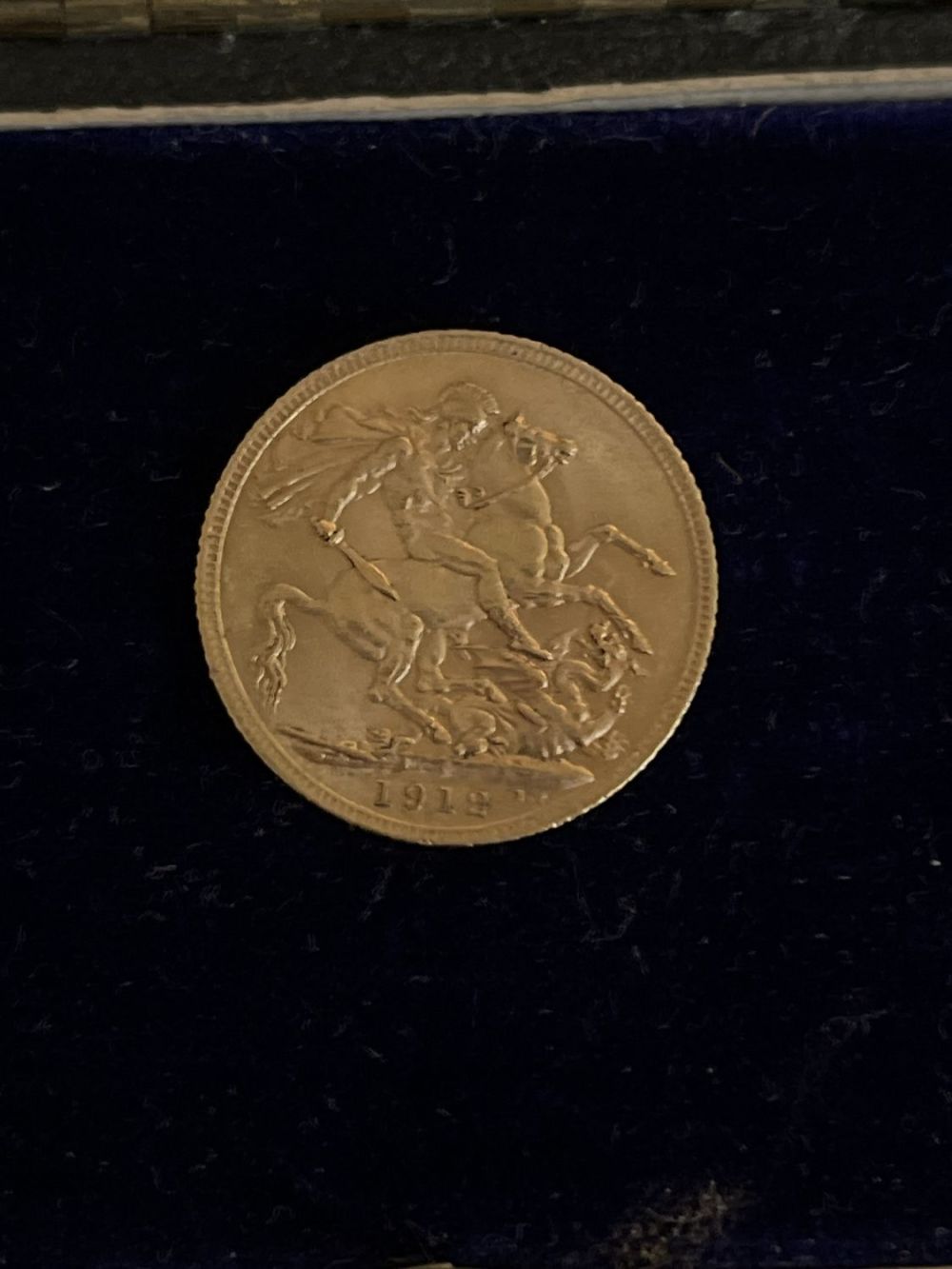 Lot 95a: 1912 Gold full Sovereign 