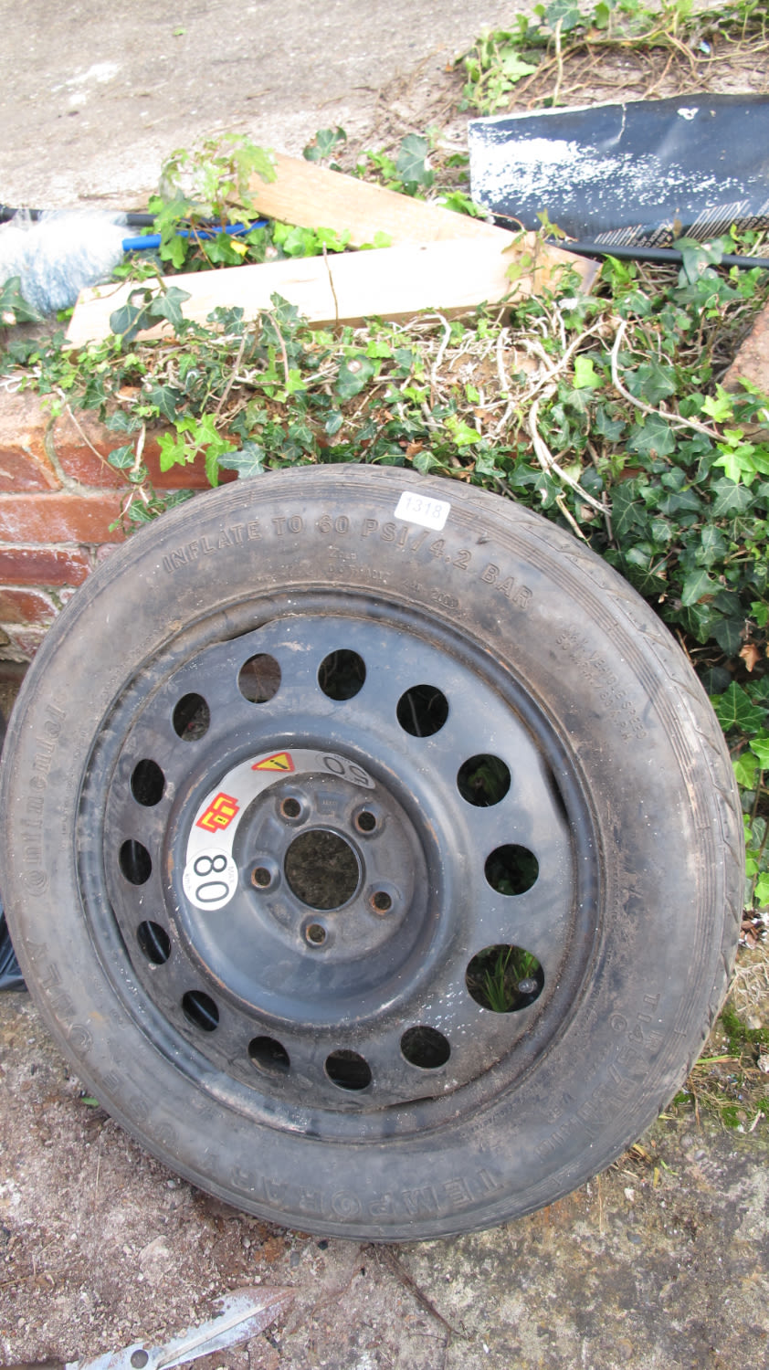Lot 1318: spare wheel