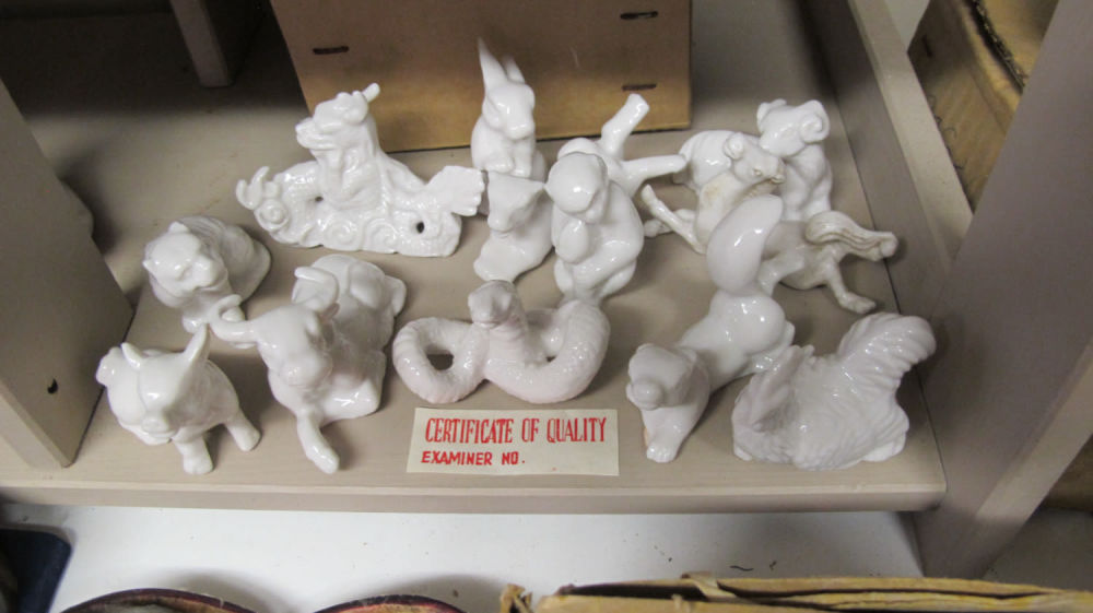 Lot 158: Blanc de chine Chinese zodiac set
