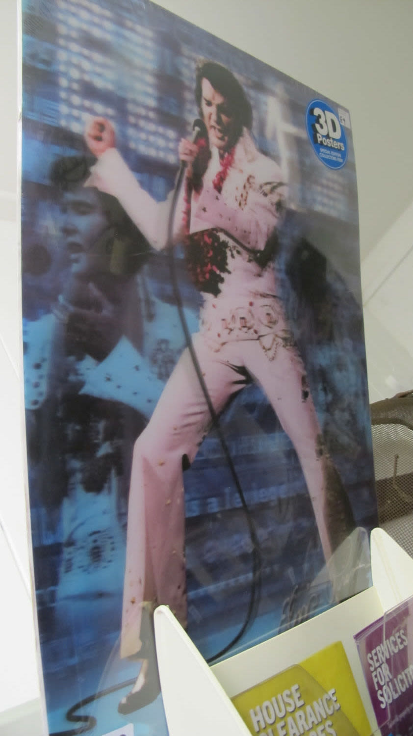 Lot 209: 3D Elvis poster