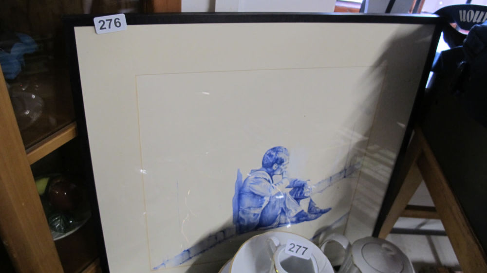 Lot 276: Framed and glazed print