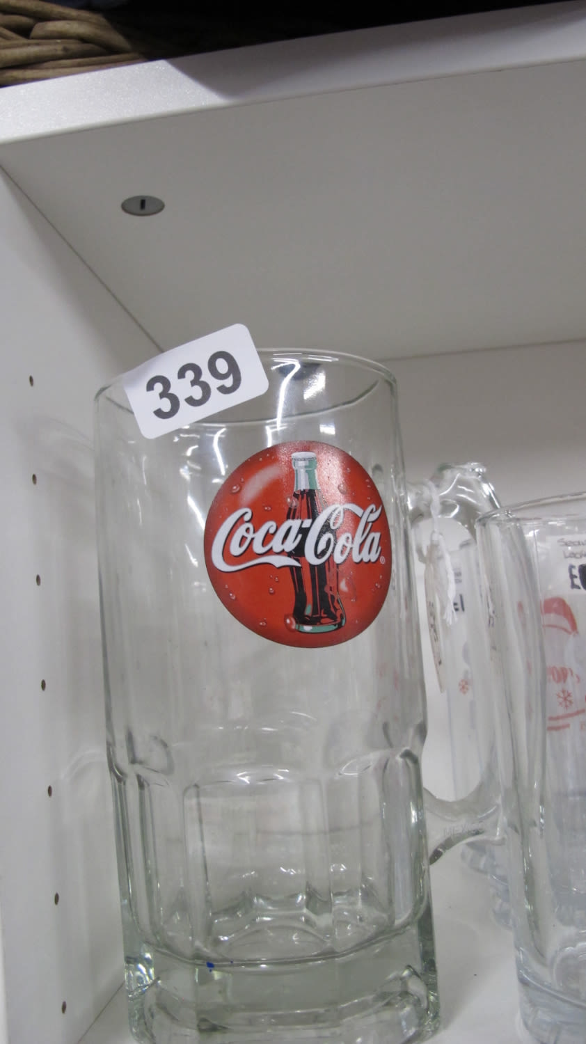 Lot 339: Large Coca Cola tankard