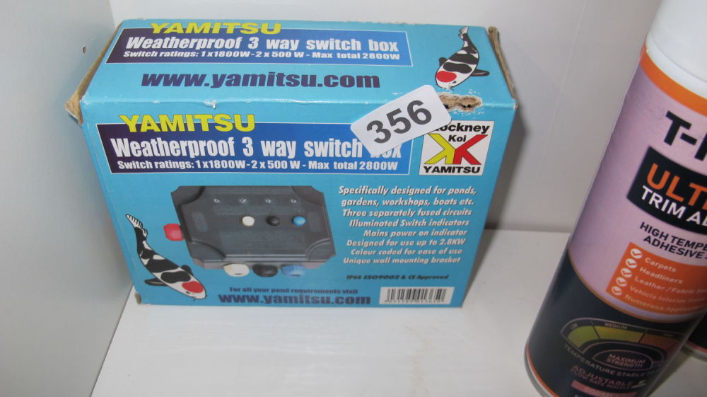 Lot 356: Weatherproof 3 way switch