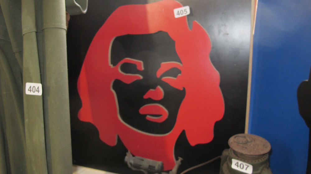 Lot 405: Mick Jagger 3D wooden wall plaque