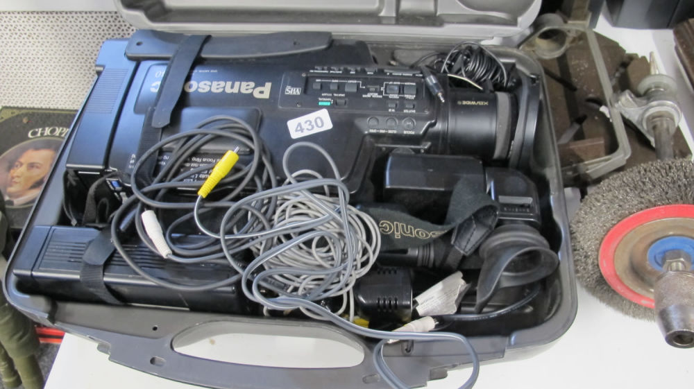 Lot 430: Panasonic video camera full size VHS